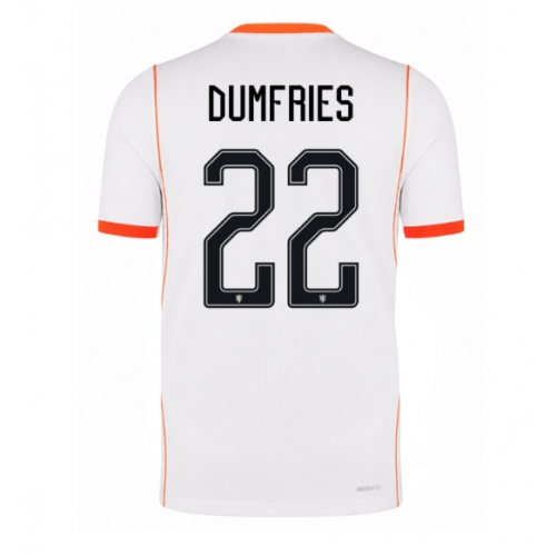 Billige Fotballdrakt Nederland Denzel Dumfries #22 Replika Bortedrakt VM 2026 Kortermet Billige Fotballdrakt Nederland Denzel Dumfries #22 Replika Bortedrakt VM 2026 Kortermet